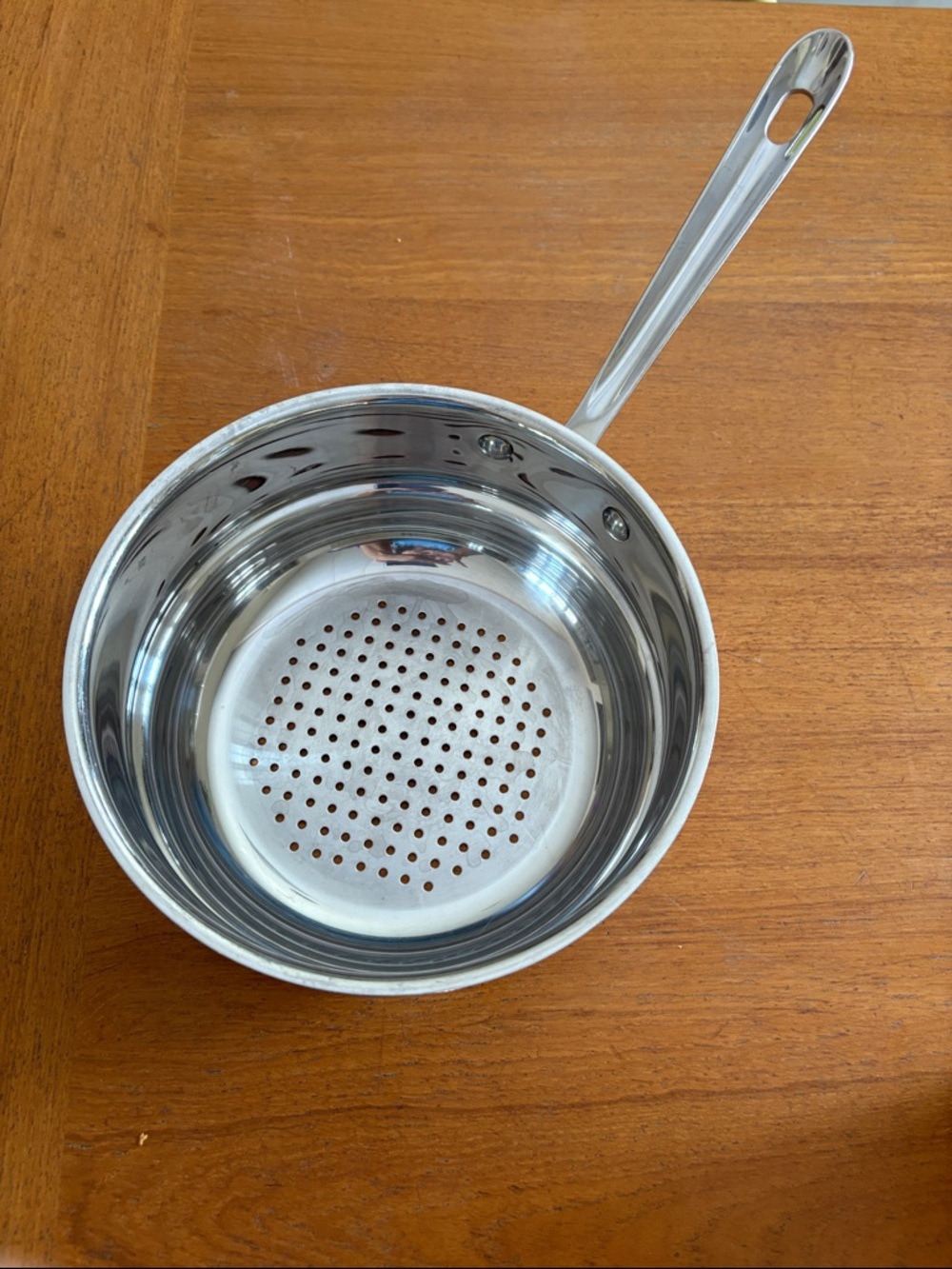 Preowned All-Clad steamer insert